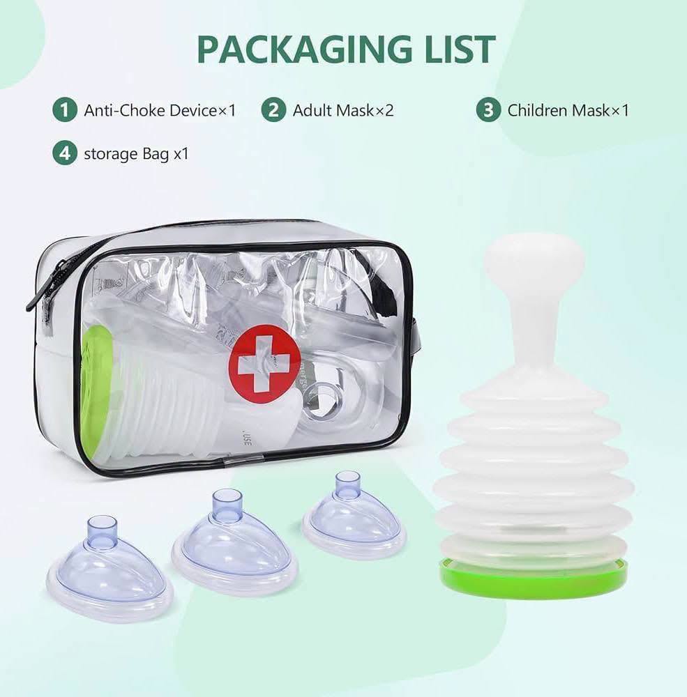Kit primeros auxilios anti asfixia para niños y adultos