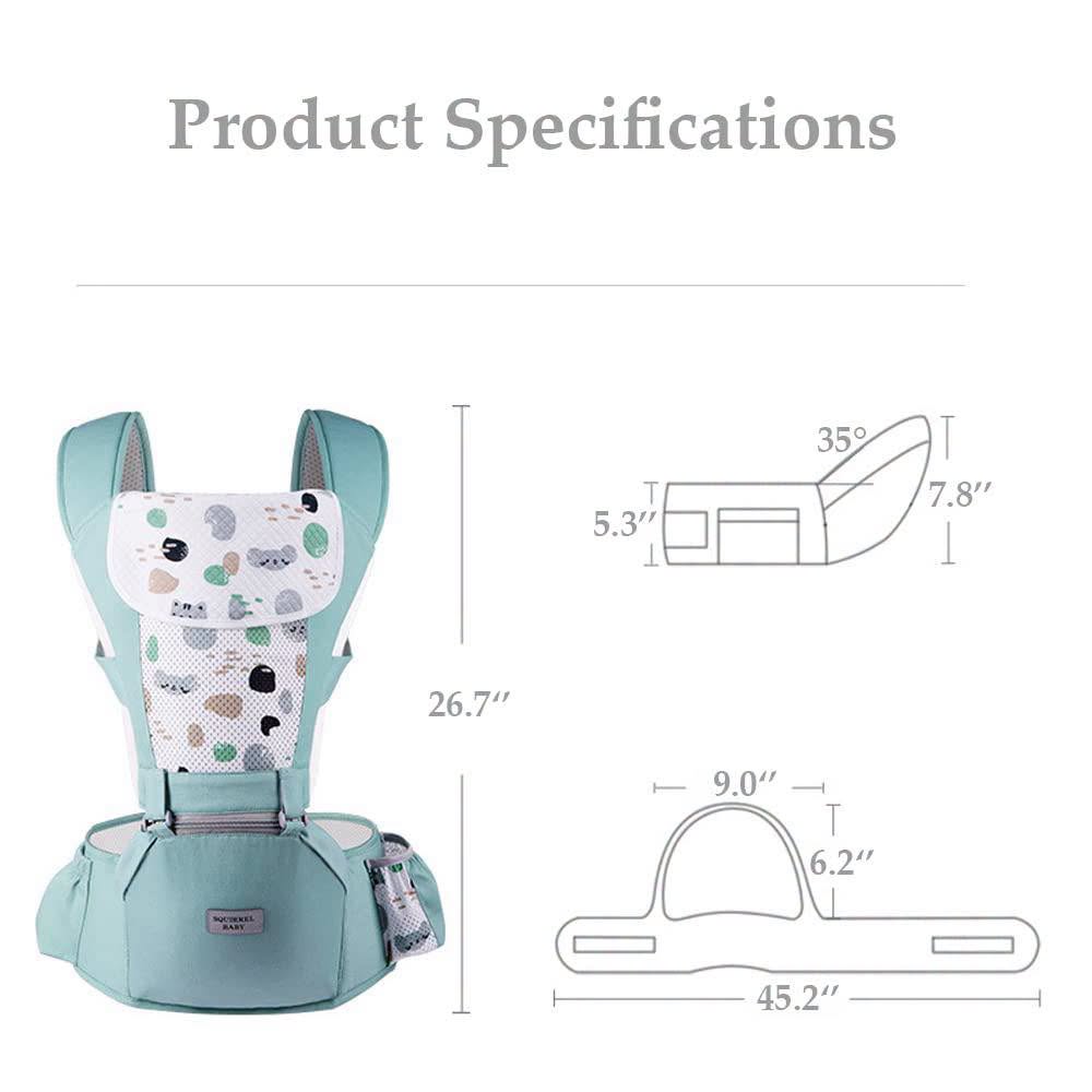 Cargador ergonómico con asiento 2 en 1
