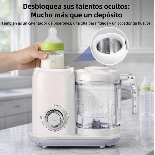 Procesador y vaporera de alimentos 5 en 1