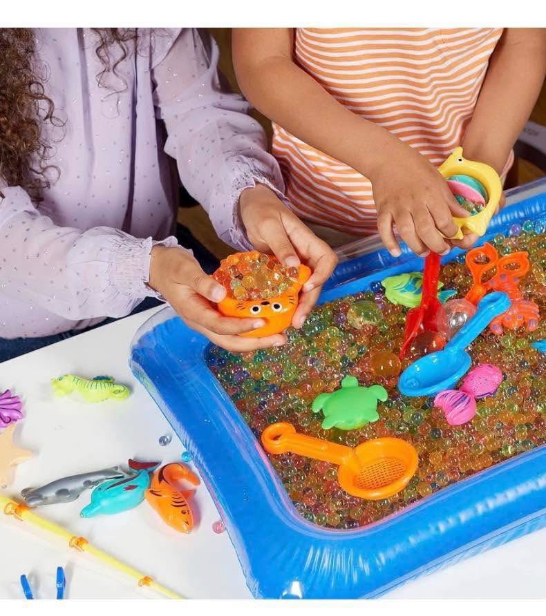 Juego sensorial de perlas de agua con accesorios