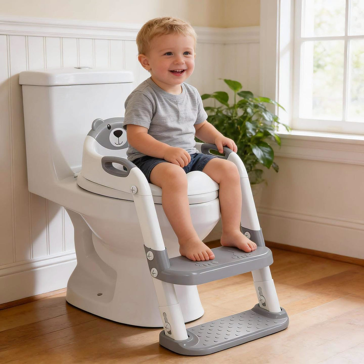 Asiento de inodoro con escalera para entrenamiento!!!