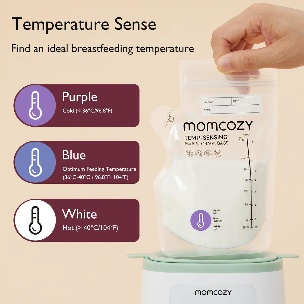 Bolsas para leche materna de 8oz Momcozy