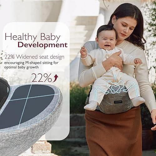Asiento de cadera para cargar a bebé ergonomico Momcozy