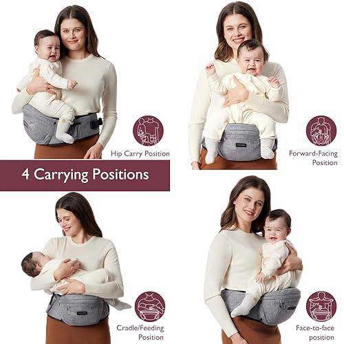 Asiento de cadera para cargar a bebé ergonomico Momcozy