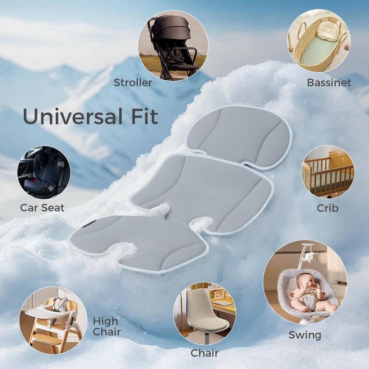 Almohadilla enfriadora momcozy para asiento de carro o coche