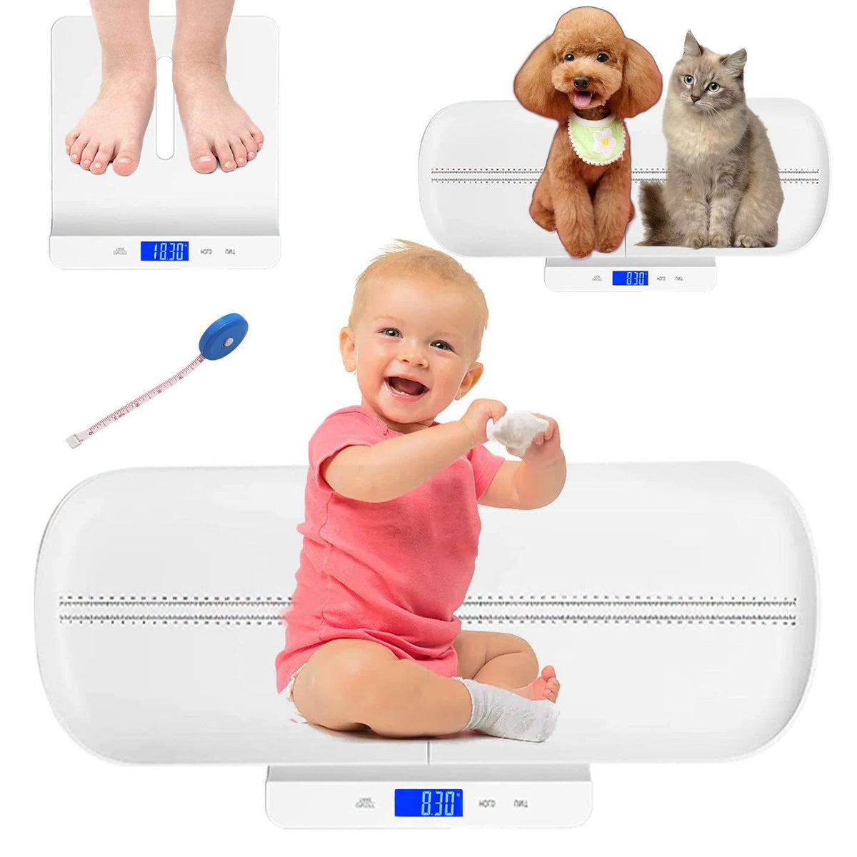 Báscula multifuncional desde bebé hasta adultos!!