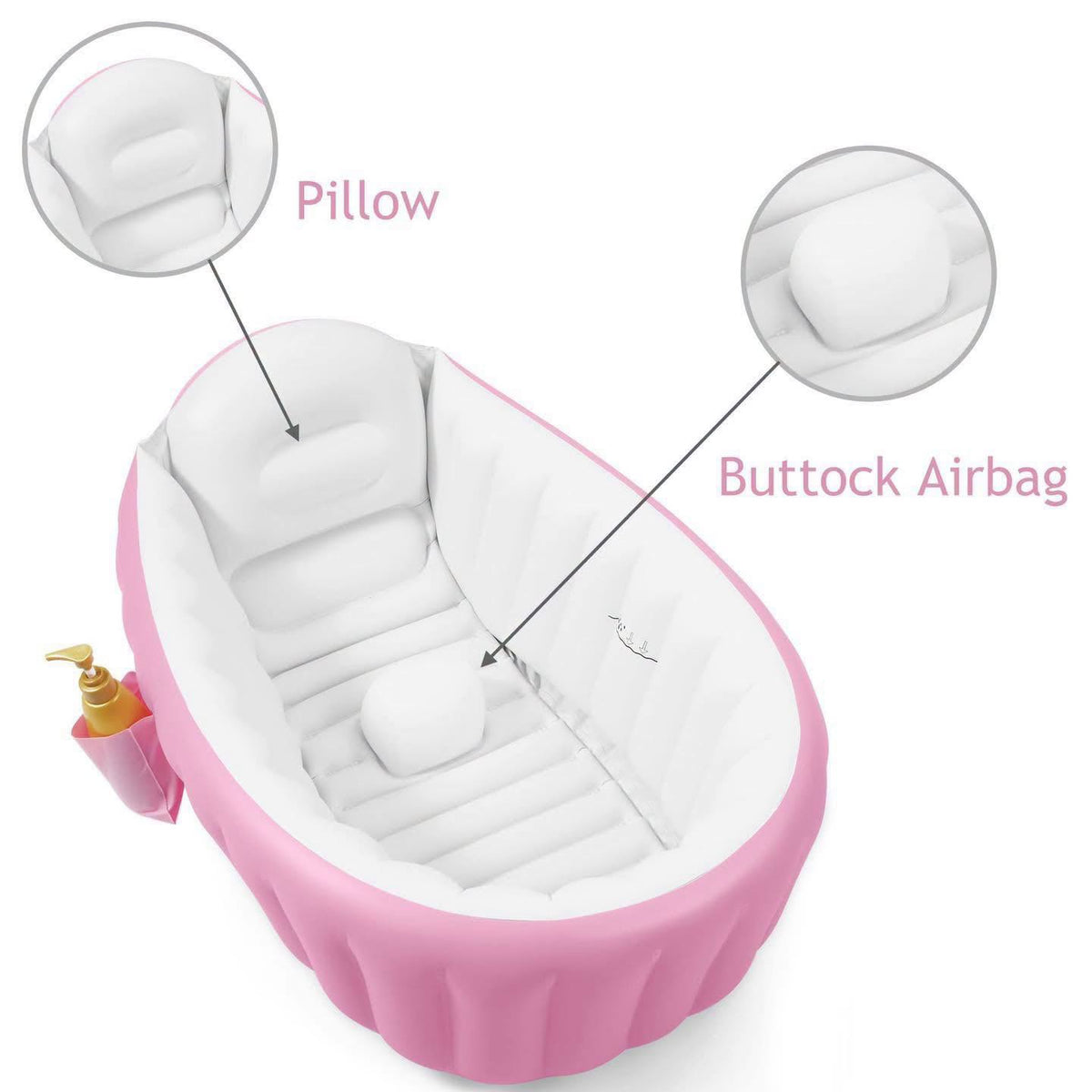 Bañera inflable para niños 0-36 meses Pandaear