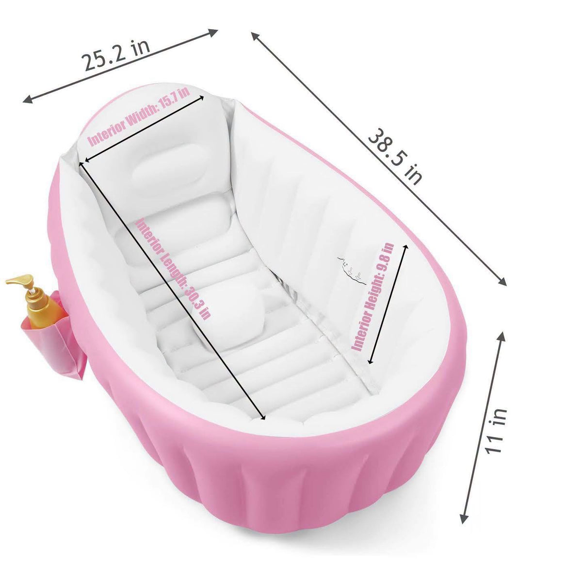 Bañera inflable para niños 0-36 meses Pandaear