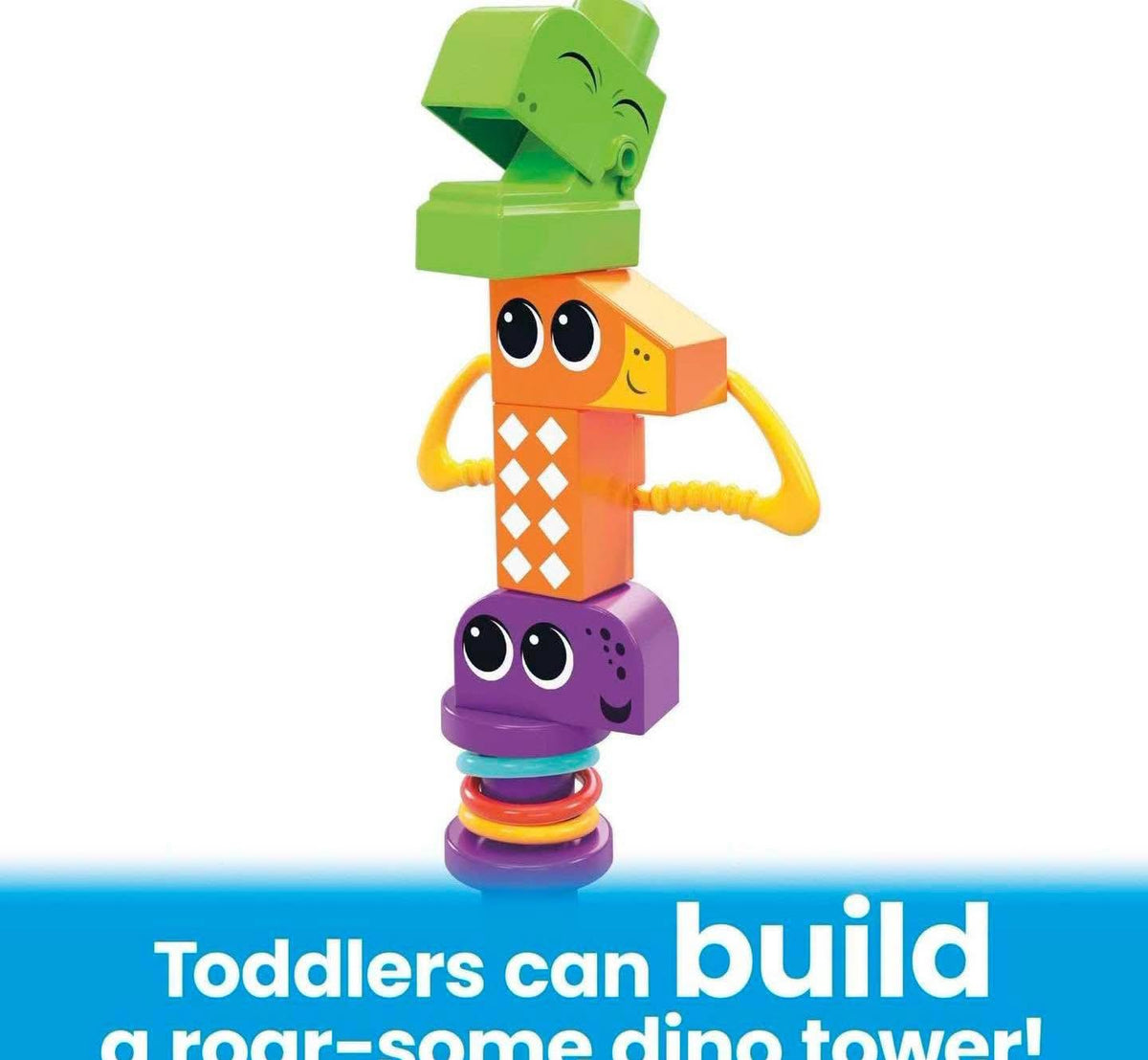 Set de 24 bloques de construcción Megablocks con actividades sensoriales para niños 12+ meses!
