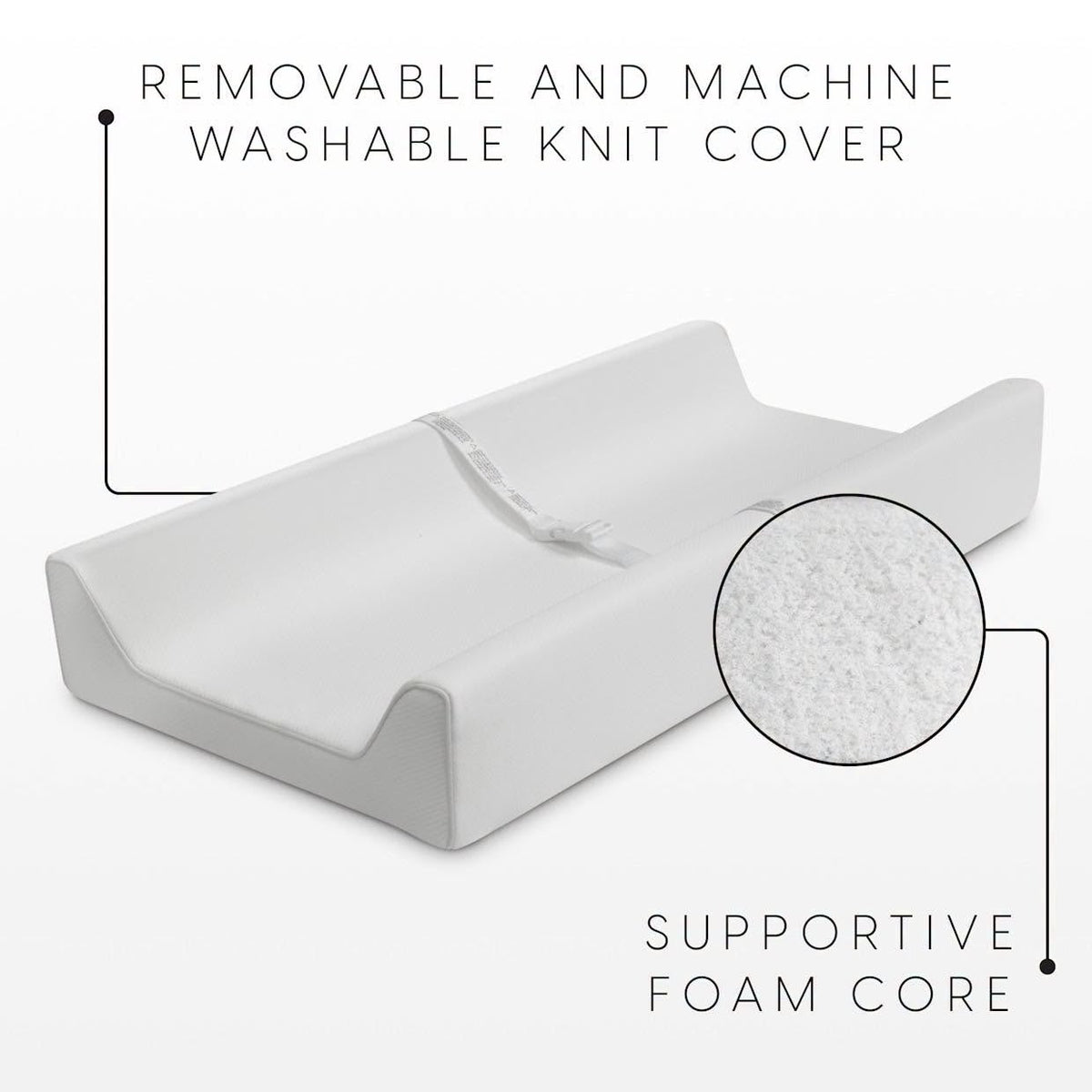 Almohada cambiador impermeable y contorneada