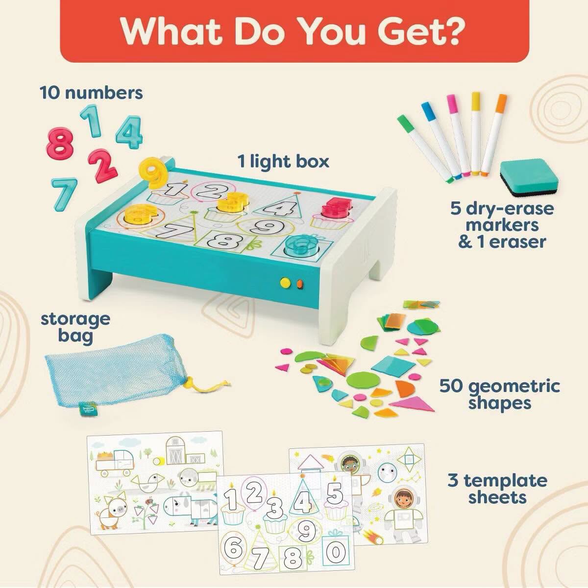 Caja de luz educativa B. Toys para 3+ años