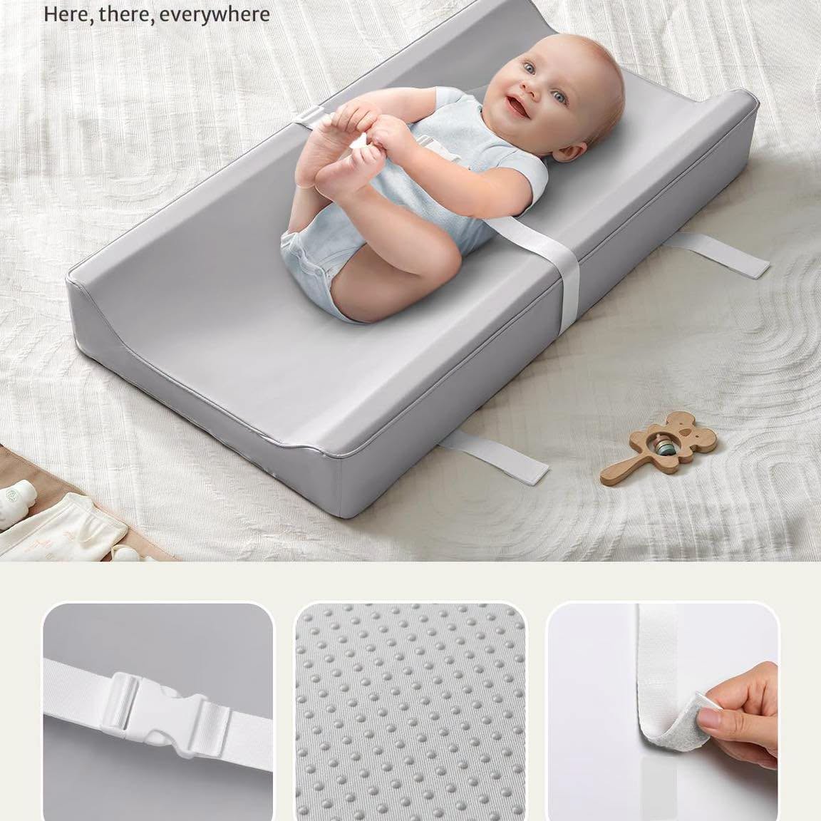 Almohada cambiador impermeable con base antideslizante