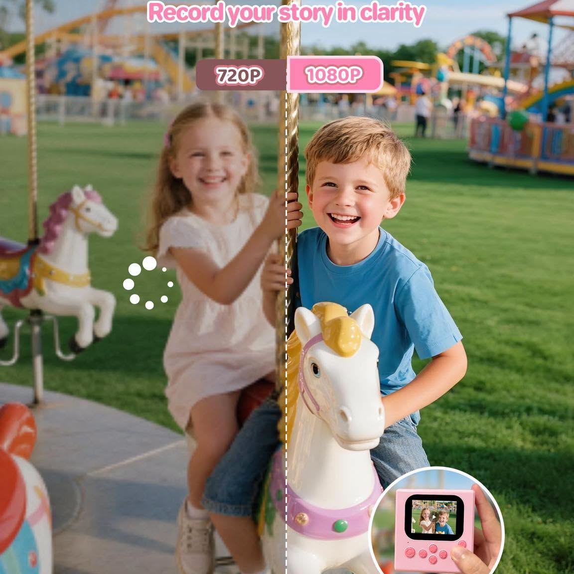 Cámara de fotos y video instantánea para niños!!