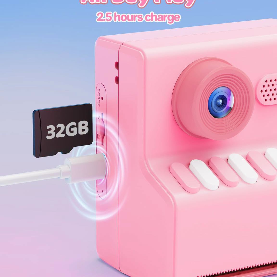 Cámara de fotos y video instantánea para niños!!