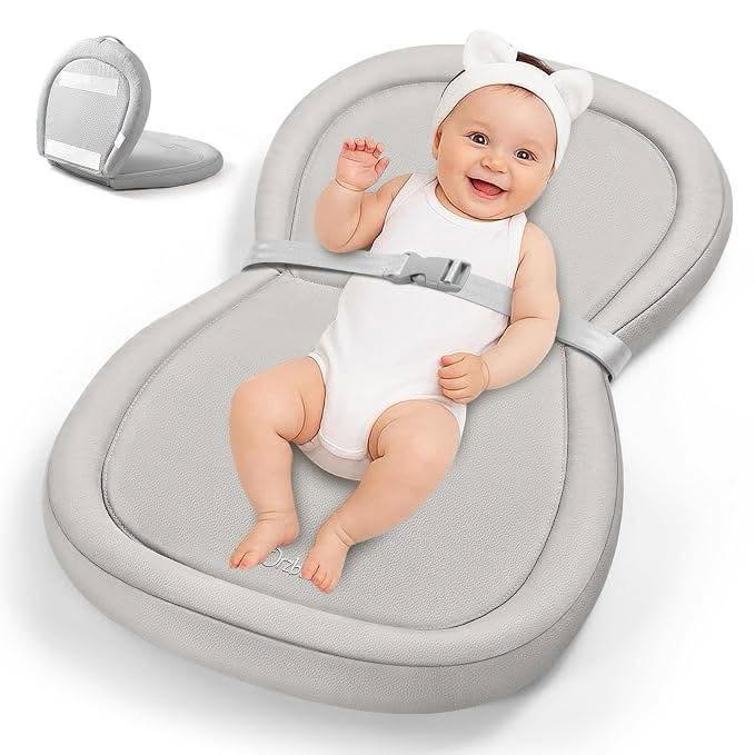 Almohada cambiador impermeable de cuero vegano y plegable