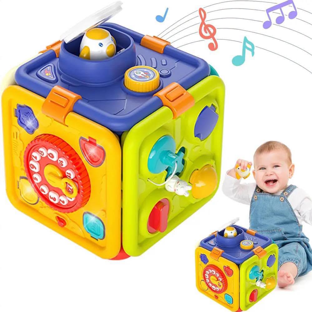 Cubo interactivo 6 en 1, para usar como cubo o como tablero