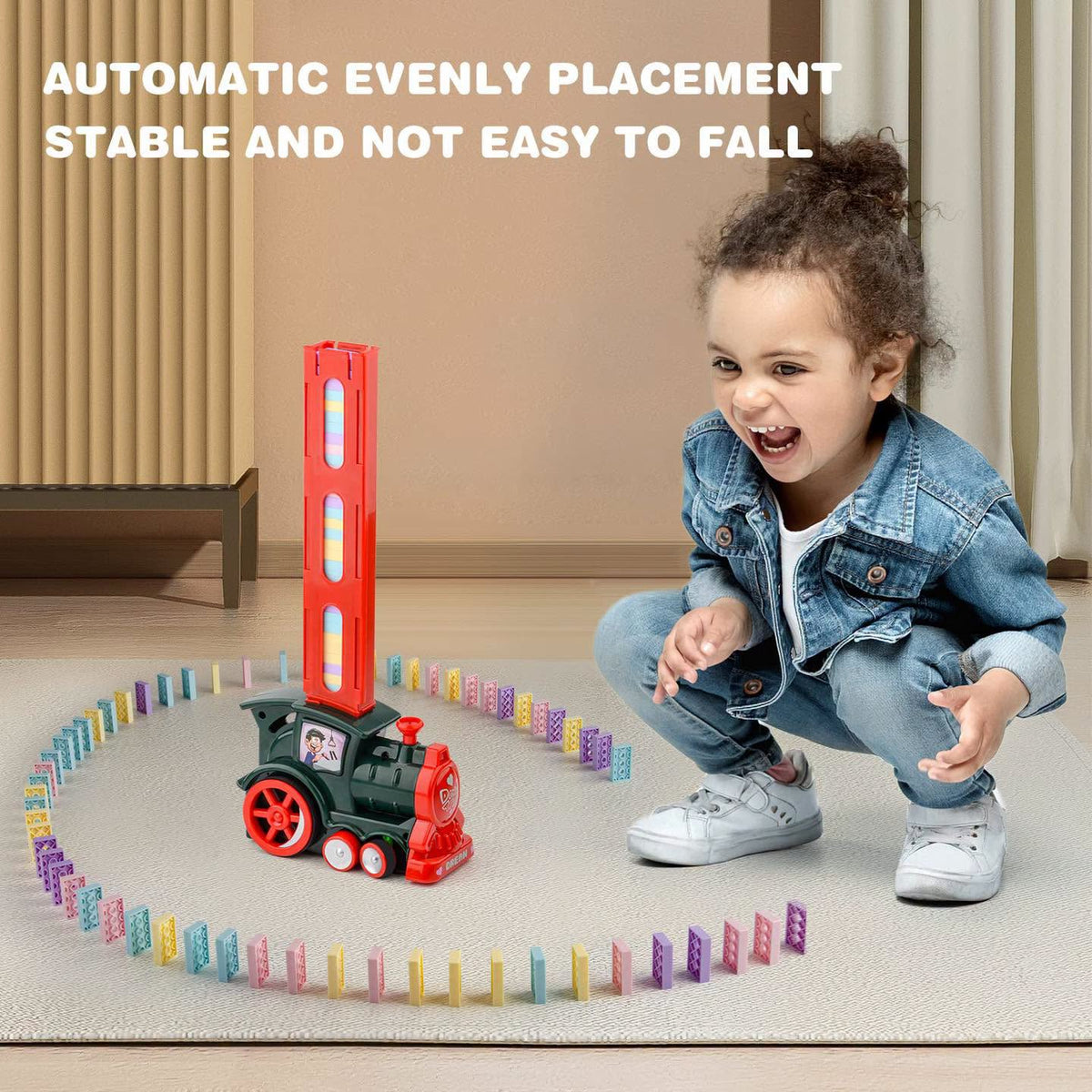Juguete tren de domino 180 piezas!!