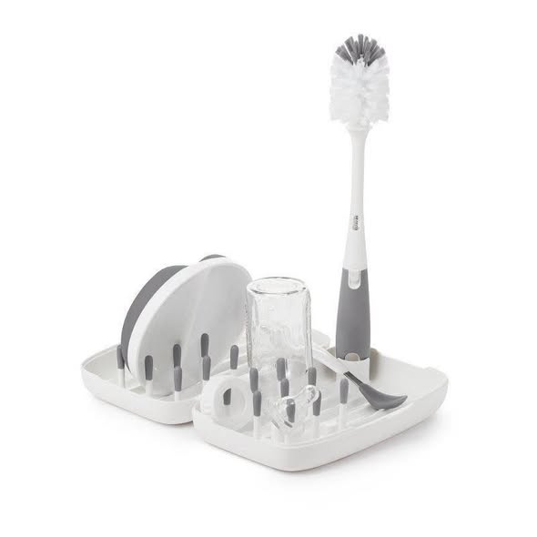 Escurridor de chupones y accesorios portátil + cepillo para chupones Oxo Tot!!