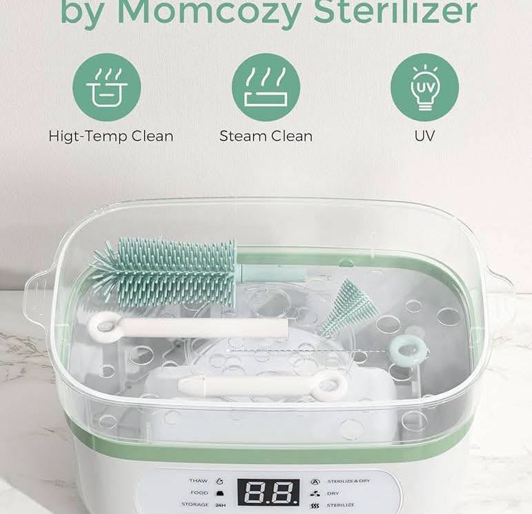 Set de Escurridor de chupones con cepillos Momcozy