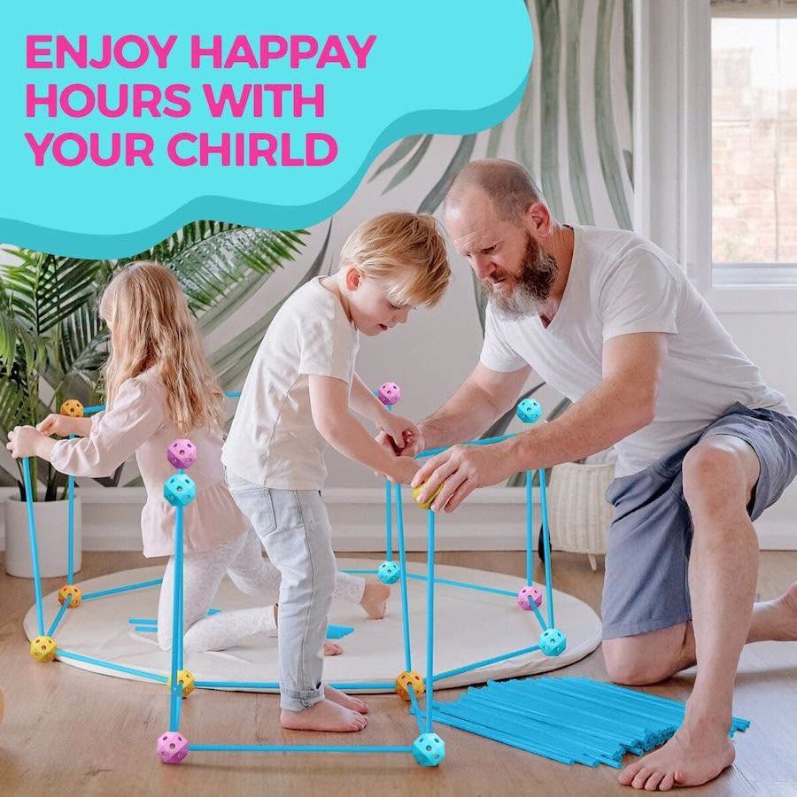 Kit creativo 202 piezas construcción de fuertes para niños!!