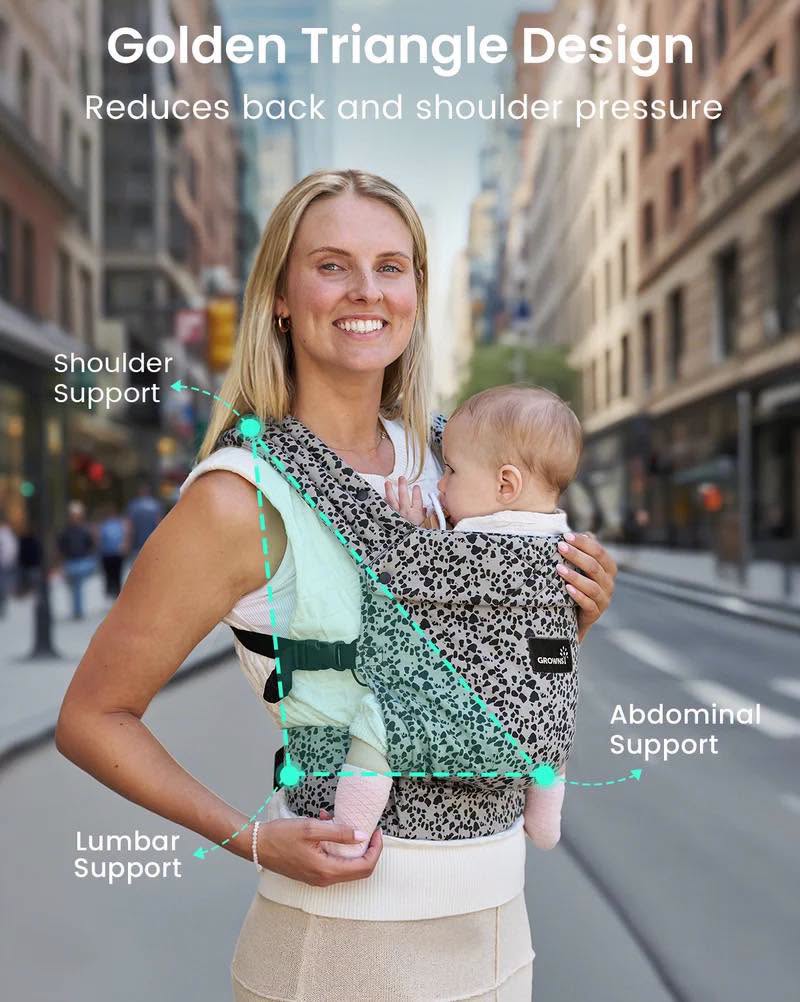 Cargador ergonómico Grownsy para bebés 3.1 hasta 20 kg