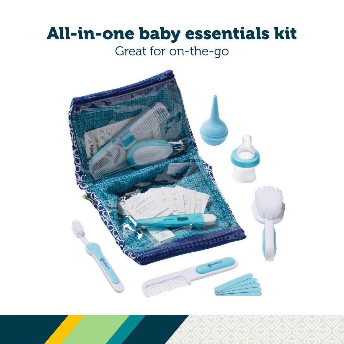 Kit de aseo y salud para niños Safety1st de 25 piezas