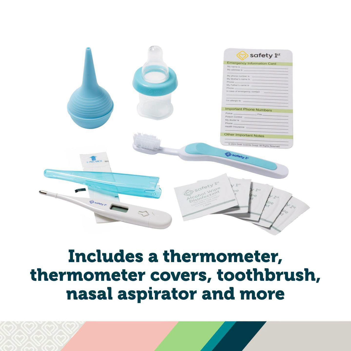 Kit de aseo y salud para niños Safety1st de 25 piezas