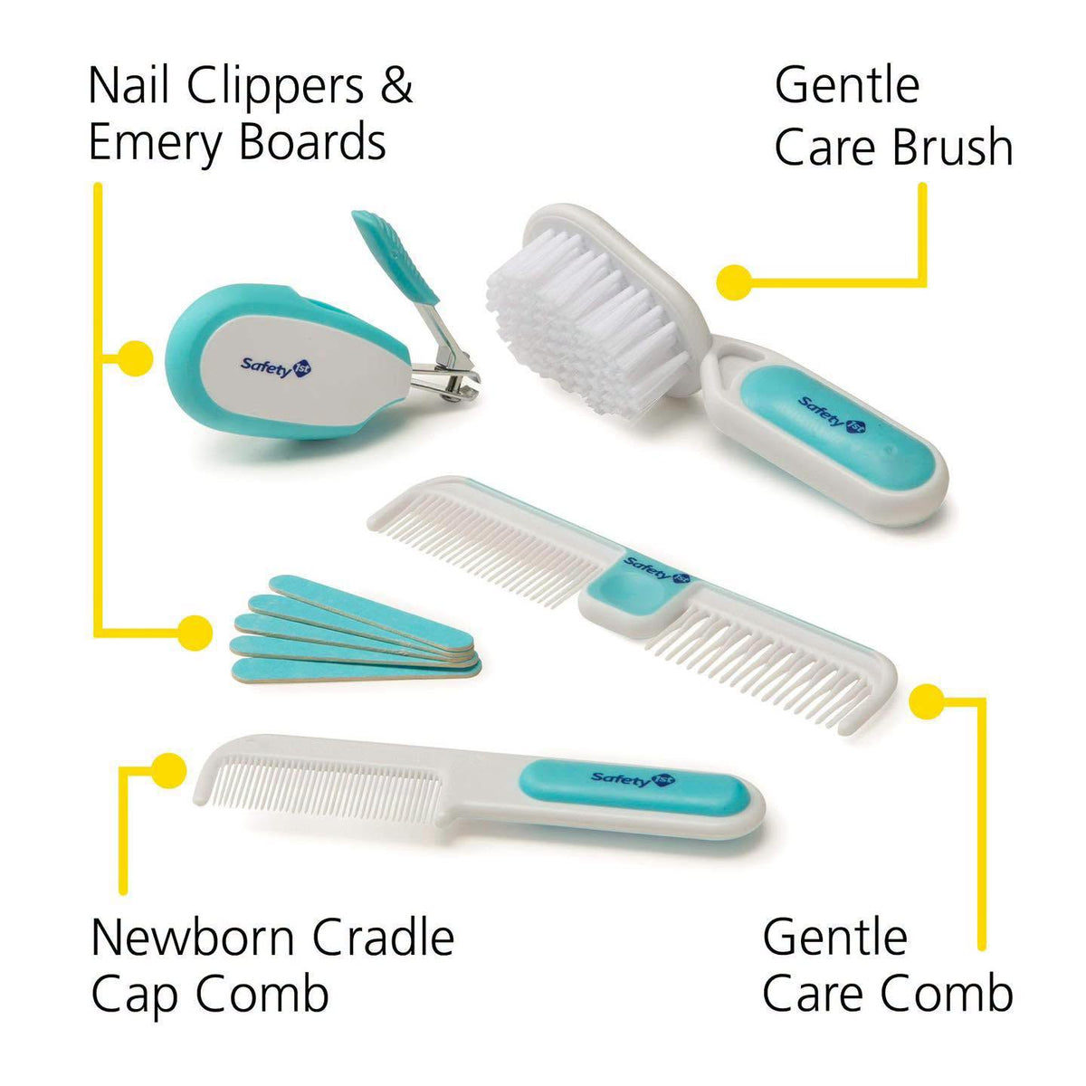 Kit de aseo y salud para niños Safety1st de 25 piezas