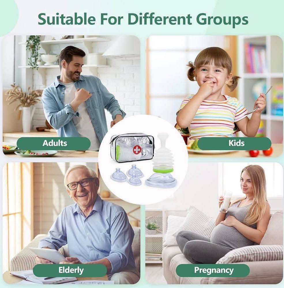 Kit primeros auxilios anti asfixia para niños y adultos