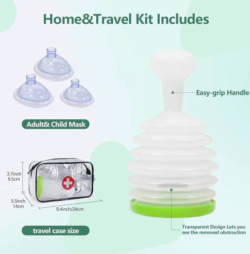 Kit primeros auxilios anti asfixia para niños y adultos