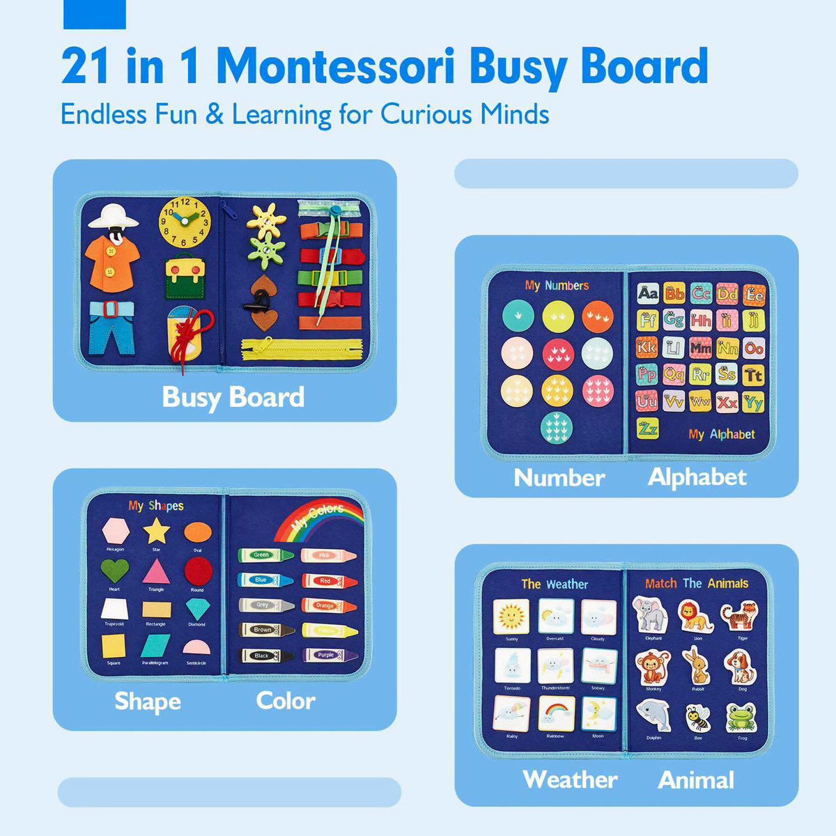 Libro de actividades Montessori Busy Book