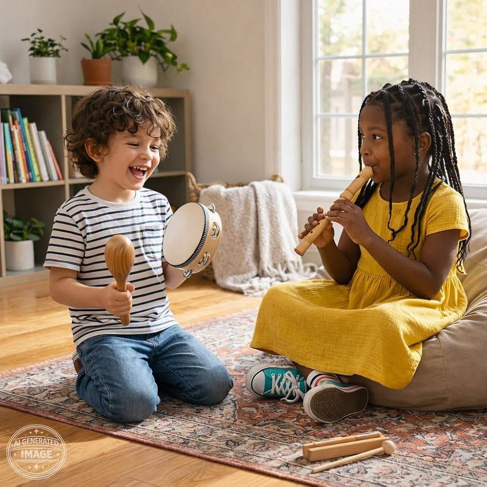 Kit de 13 Instrumentos de madera estilo Montessori