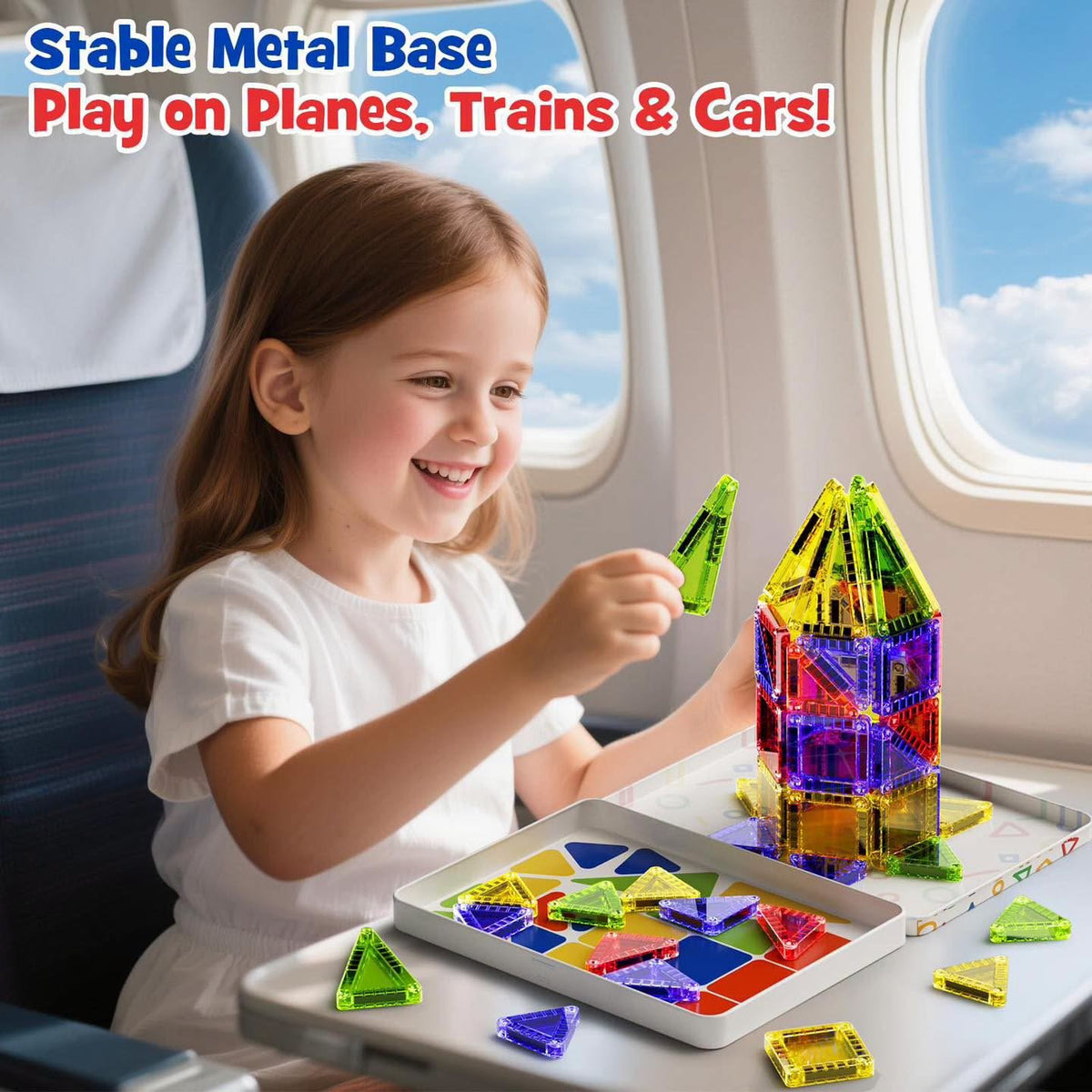 Set de 60 mini Bloques magnéticos con estuche ideal para viajes