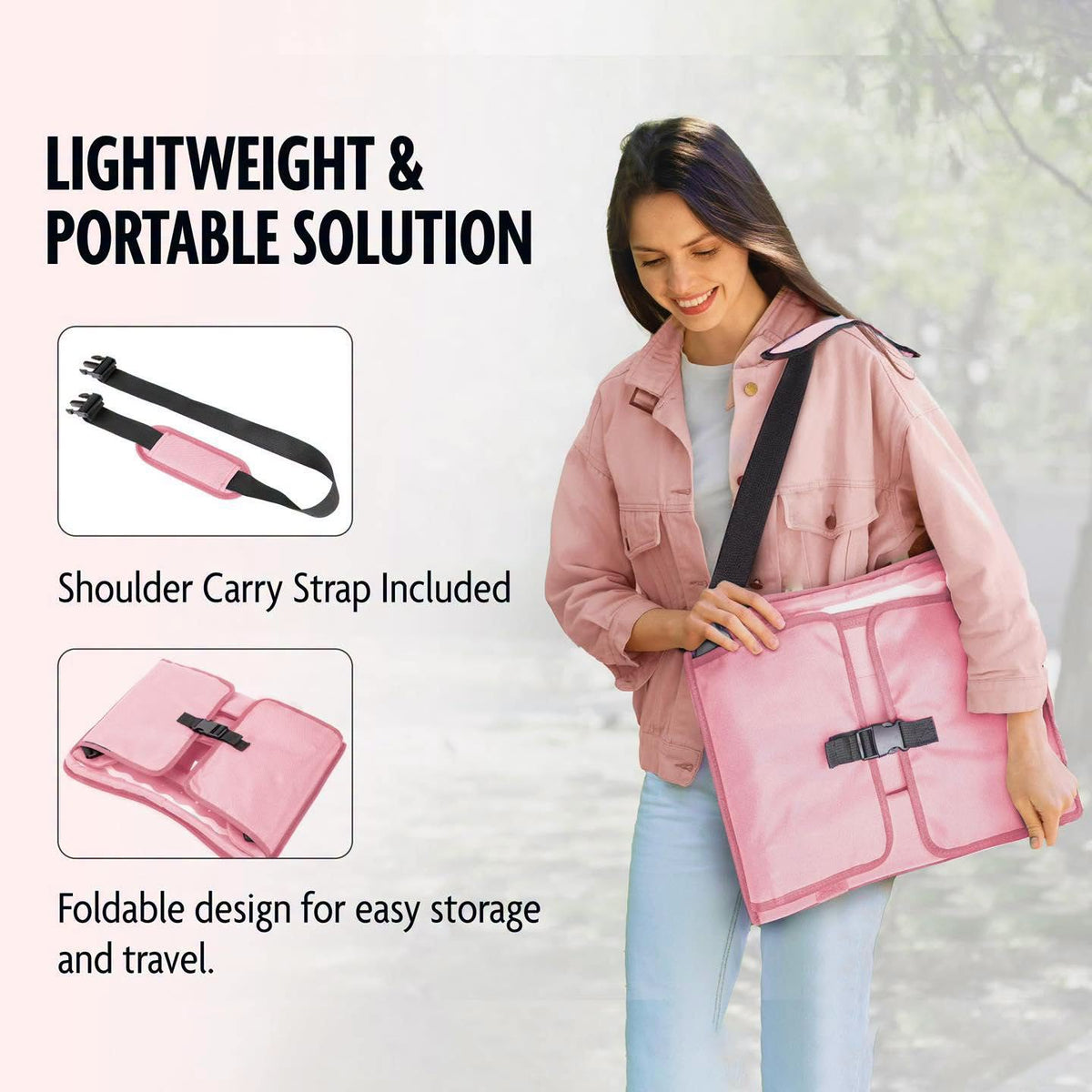 Mesa de viaje para carro, avión y más, con porta tablet
