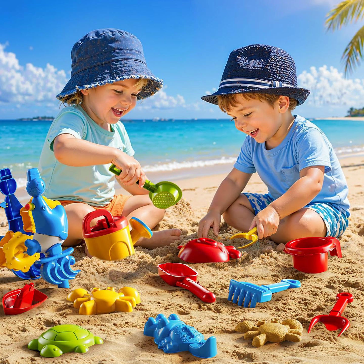 Mesa de juego de agua y arena de tres niveles para niños