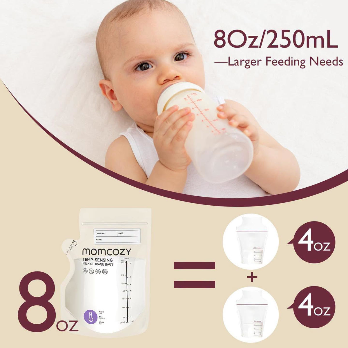 Bolsas para leche materna de 8oz Momcozy