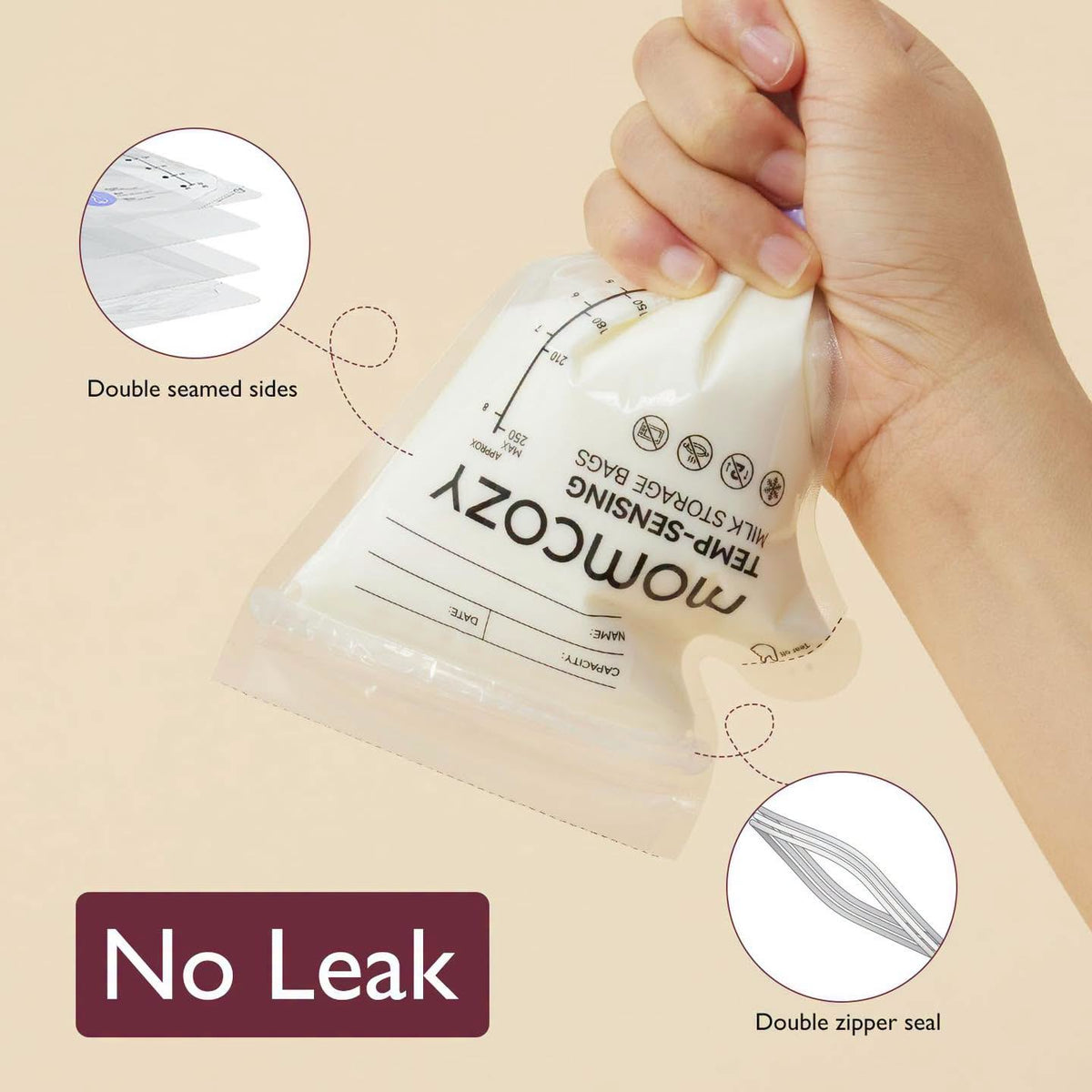 Bolsas para leche materna de 8oz Momcozy