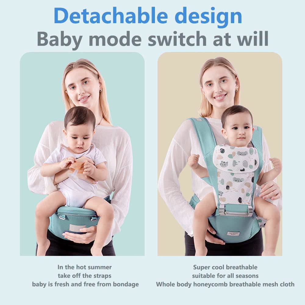 Cargador ergonómico con asiento 2 en 1