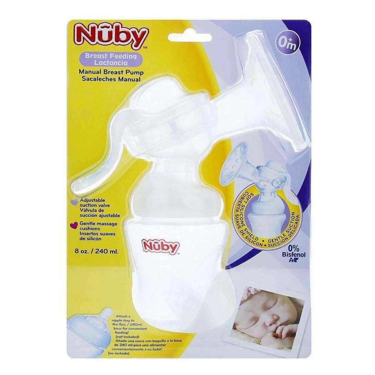 Extractor de leche manual Nuby con botella de 240ml