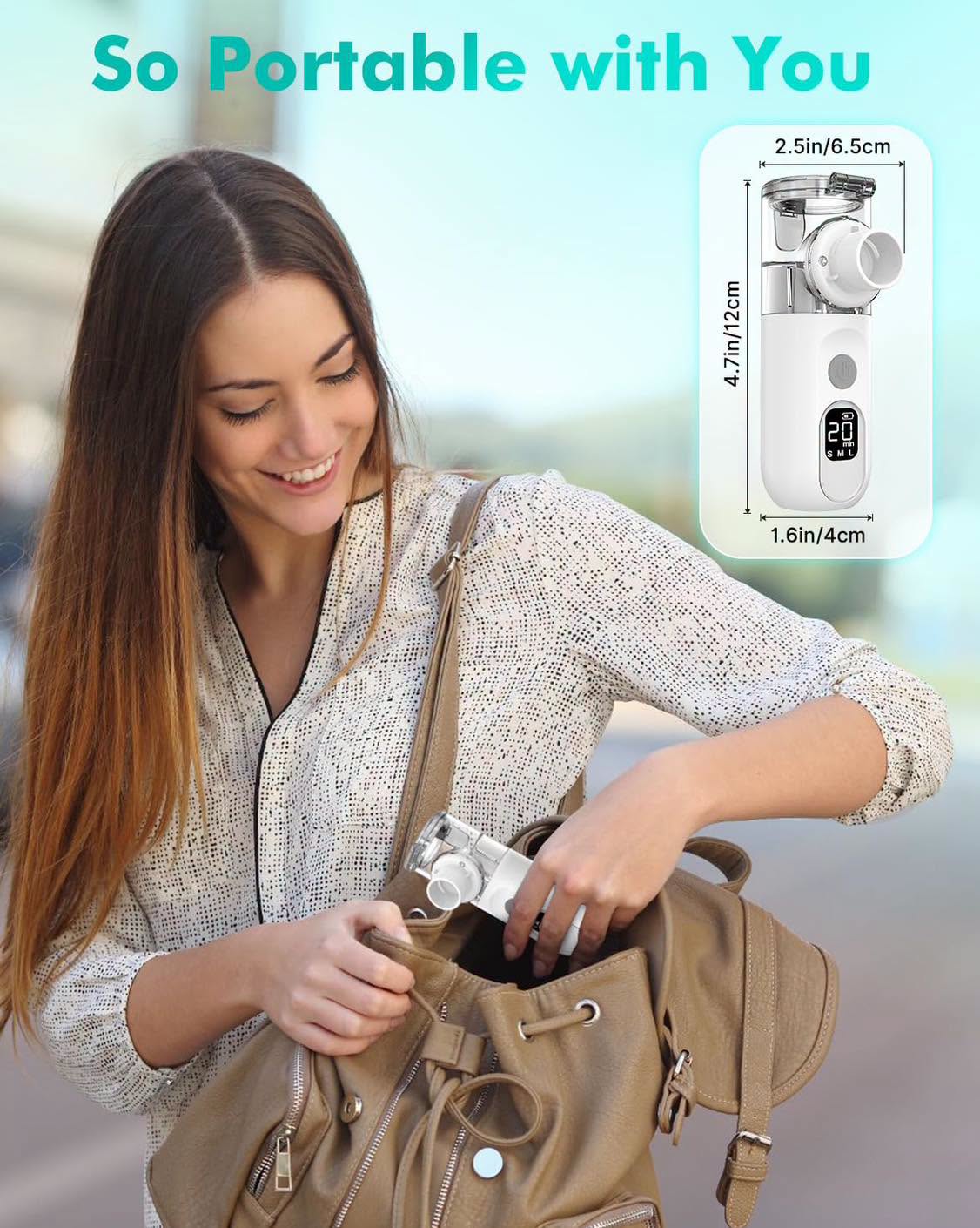 Nebulizador eléctrico portátil para todas las edades!!