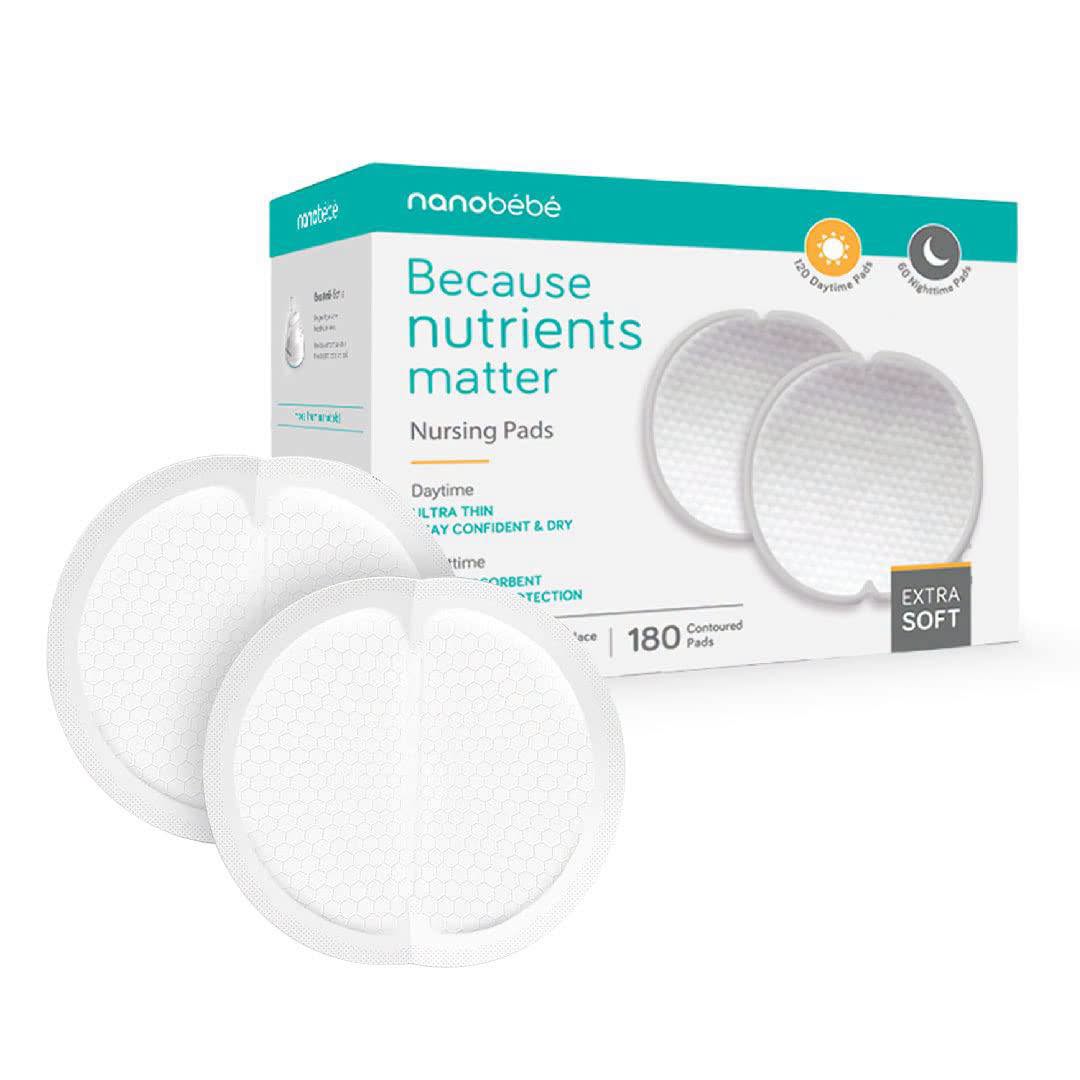 Paquete de 180 almohadillas de lactancia para el día y noche nanobebe!!