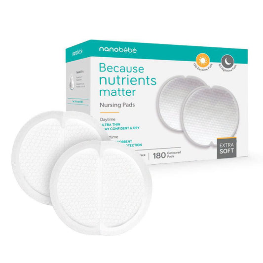 Paquete de 180 almohadillas de lactancia para el día y noche nanobebe!!