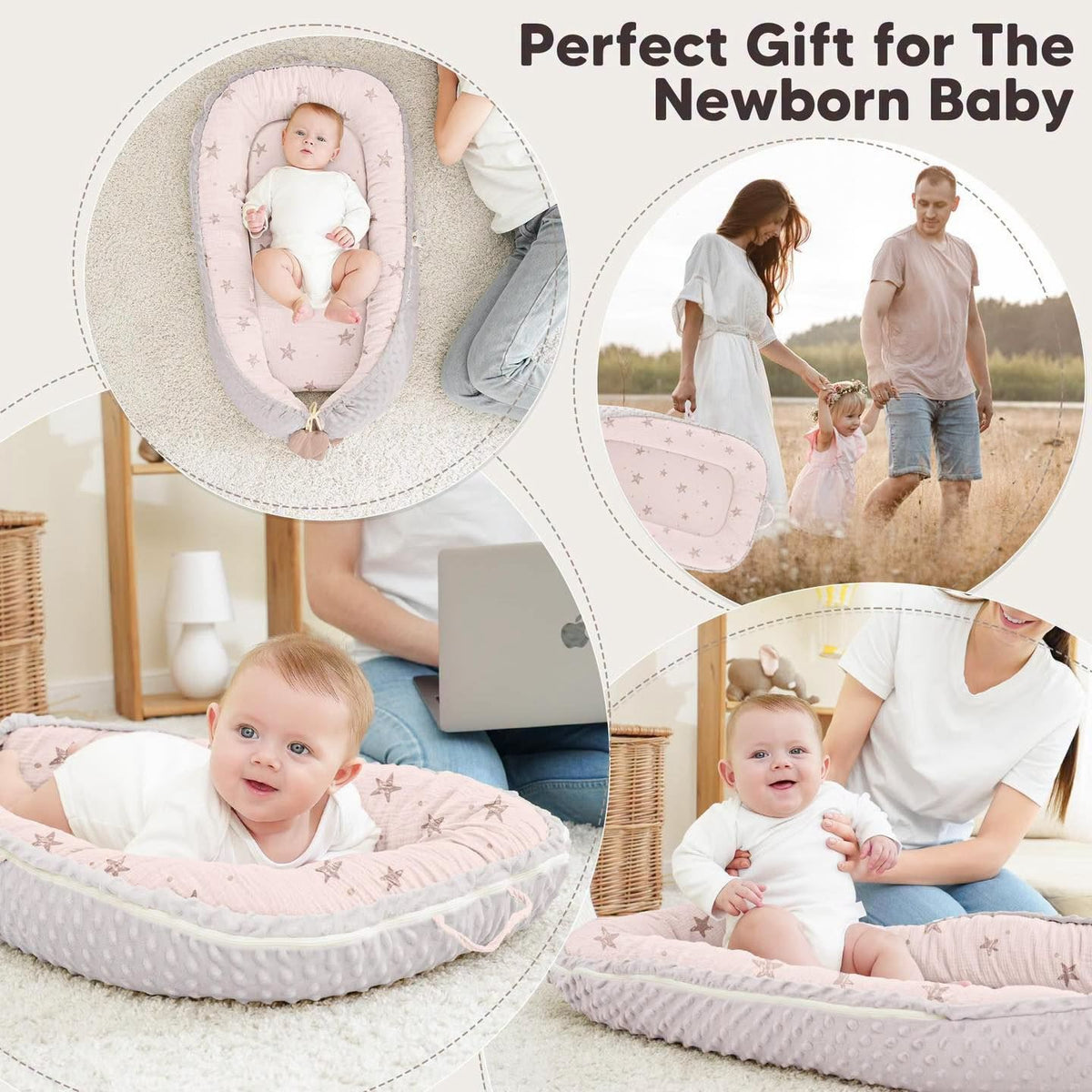 Nido para bebés 0-24 meses, reversible para todas las estaciones