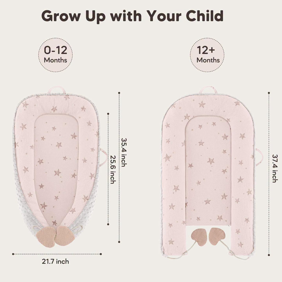 Nido para bebés 0-24 meses, reversible para todas las estaciones
