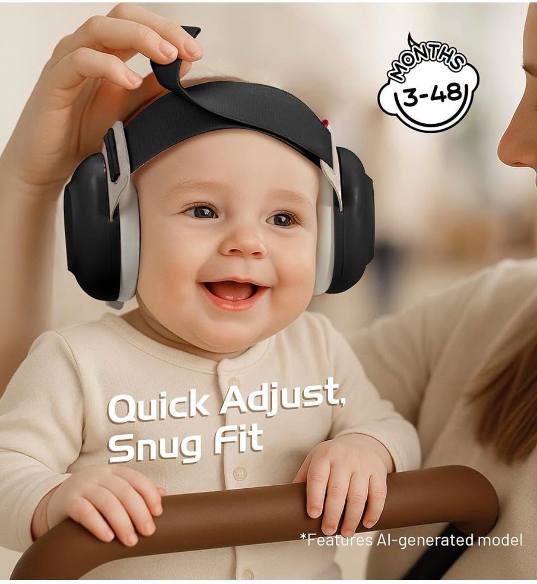 Protectores auditivos para bebés 3-48 meses!!
