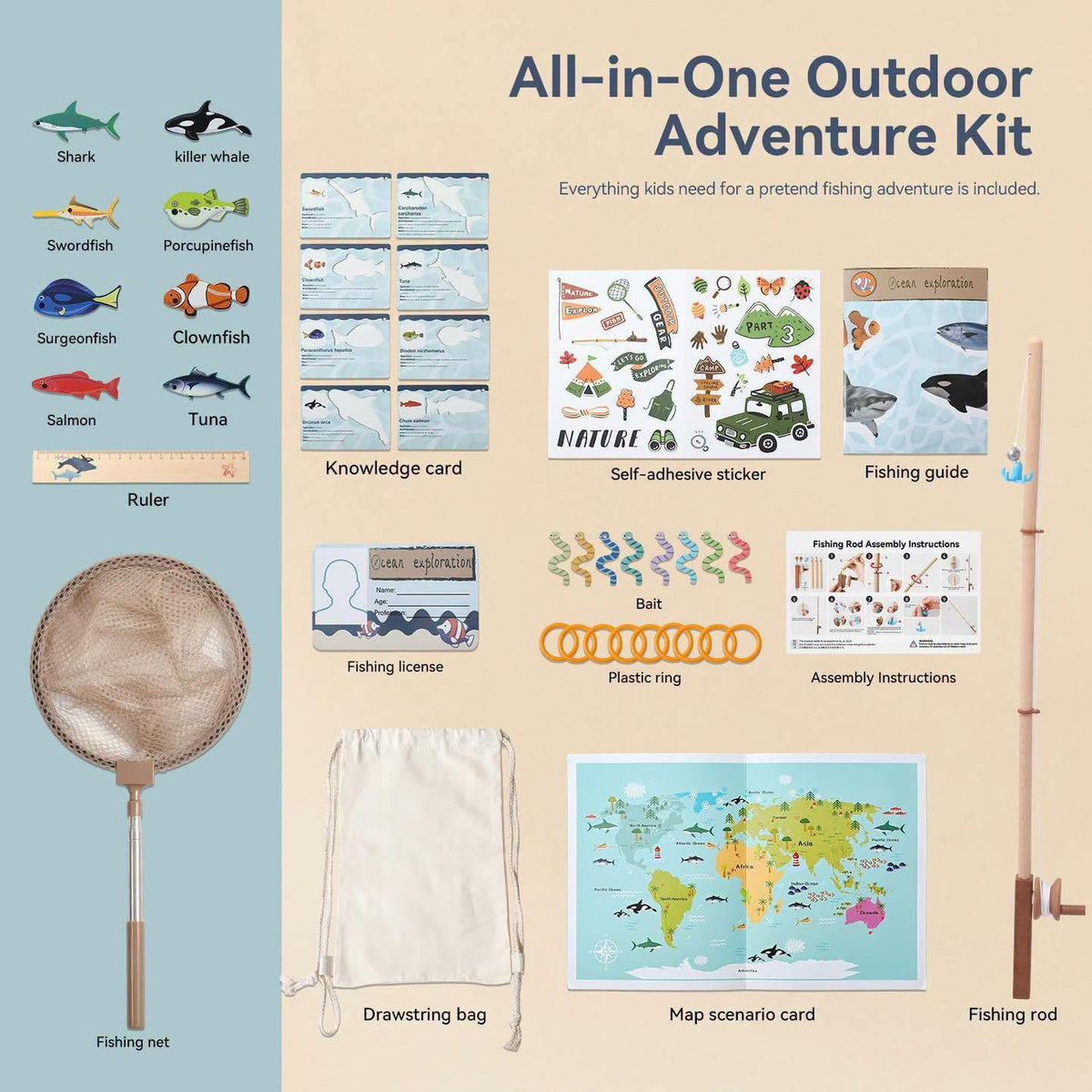 Juguete de pesca todo en uno para niños!!