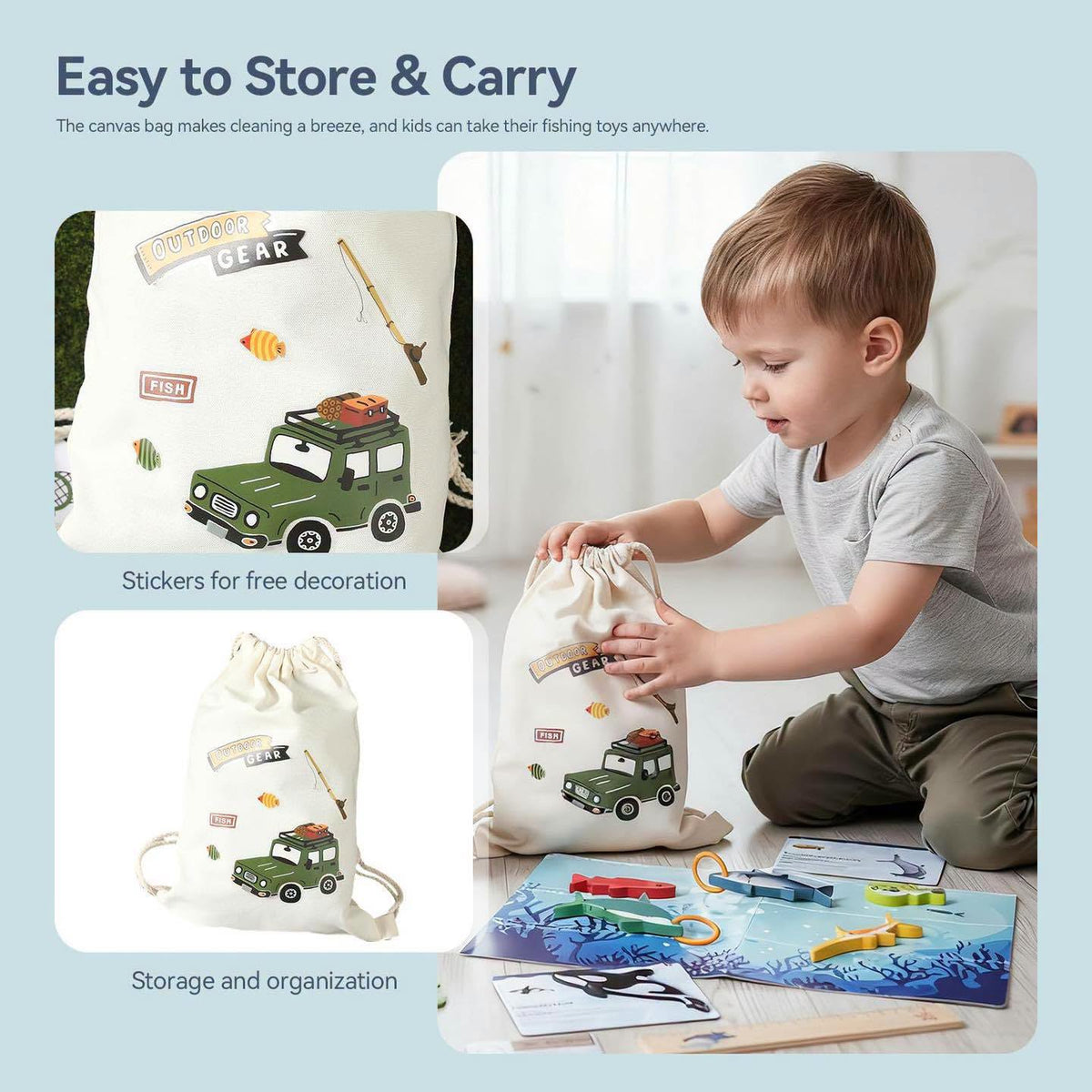 Juguete de pesca todo en uno para niños!!