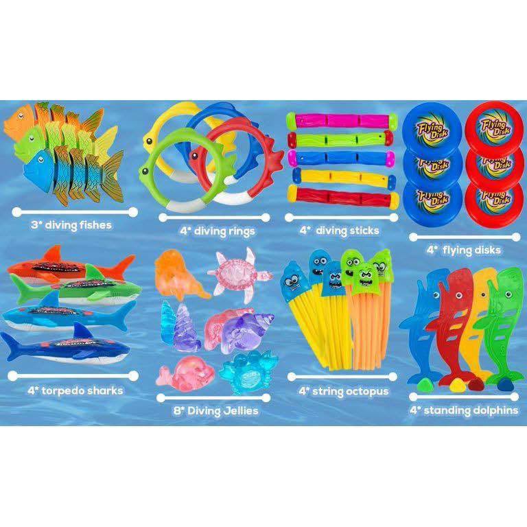 Juguetes para piscina set de 40 piezas