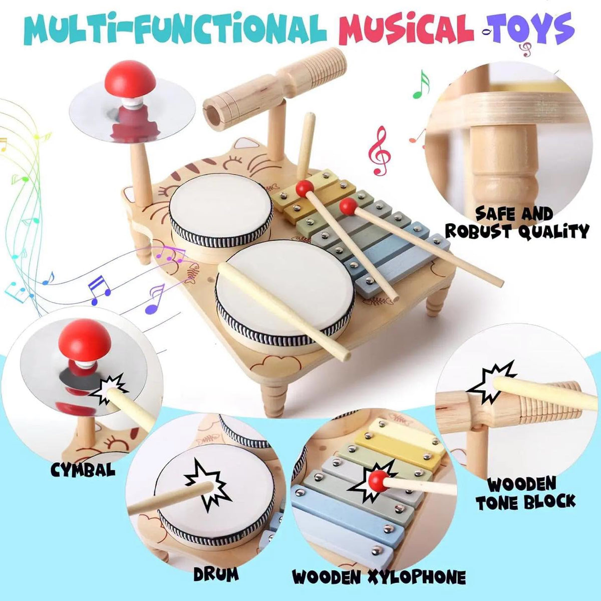 Set de instrumentos musicales para el desarrollo sensorial!!