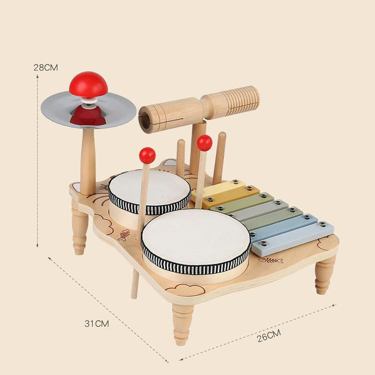 Set de instrumentos musicales para el desarrollo sensorial!!
